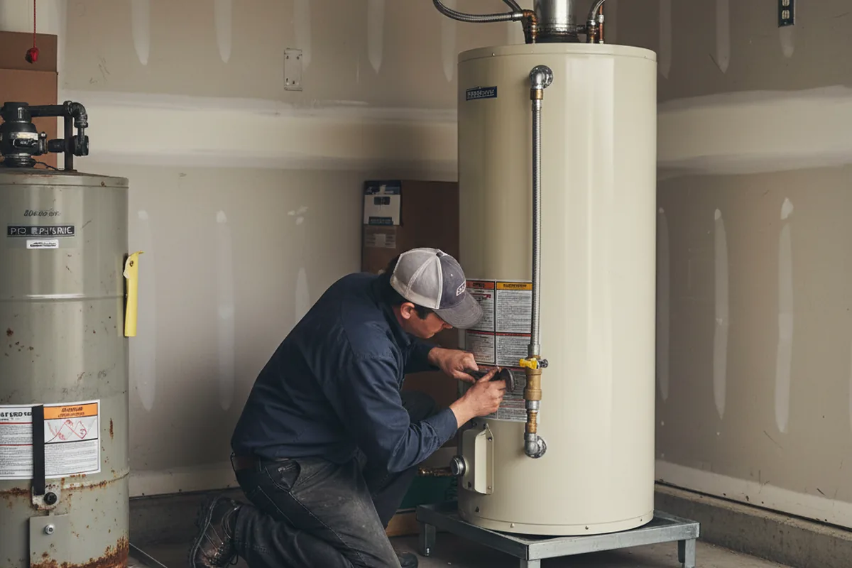 Water heater and shutoff valve replacement in Pleasant View