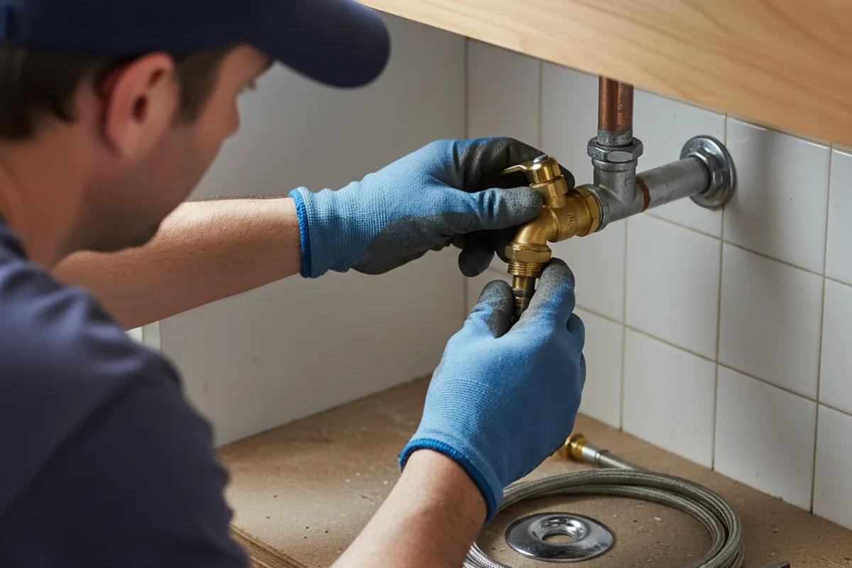 Shutoff valve and fitting work during Repiping in Pleasant View